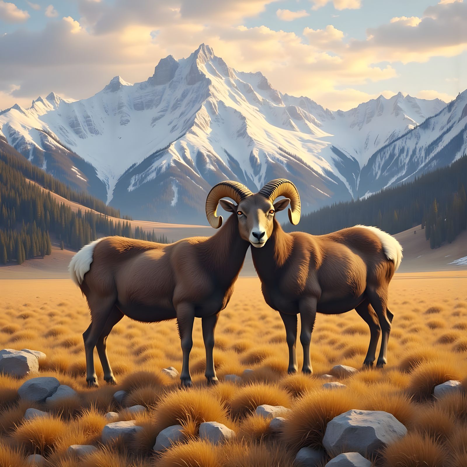 Surreal Wildlife Moment in Vibrant Sunrise Colors