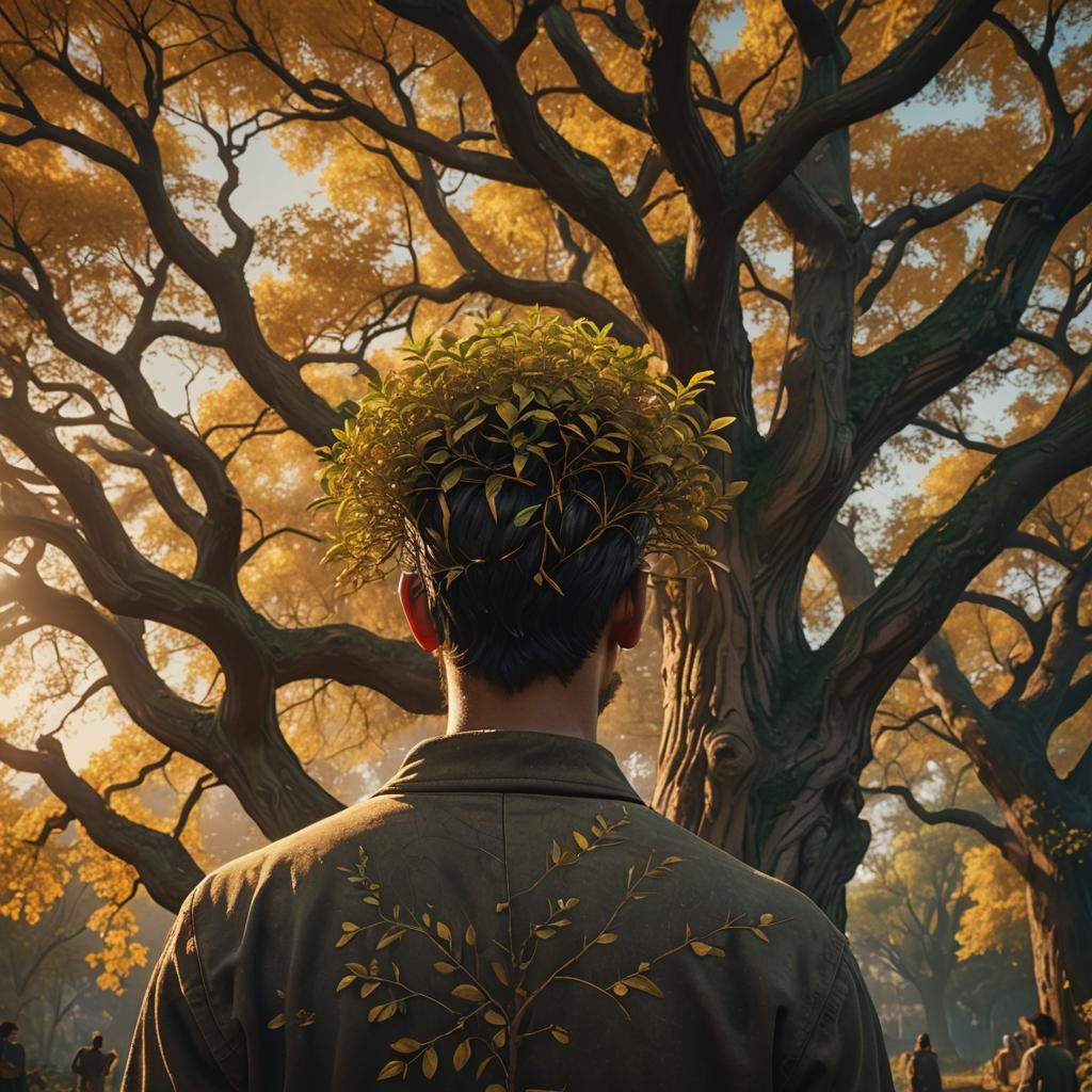 Tree Growing on Person's Head: Magical Realism