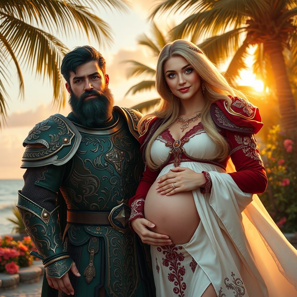 Emerald Knight and Radiant Wife on Cormaya Island