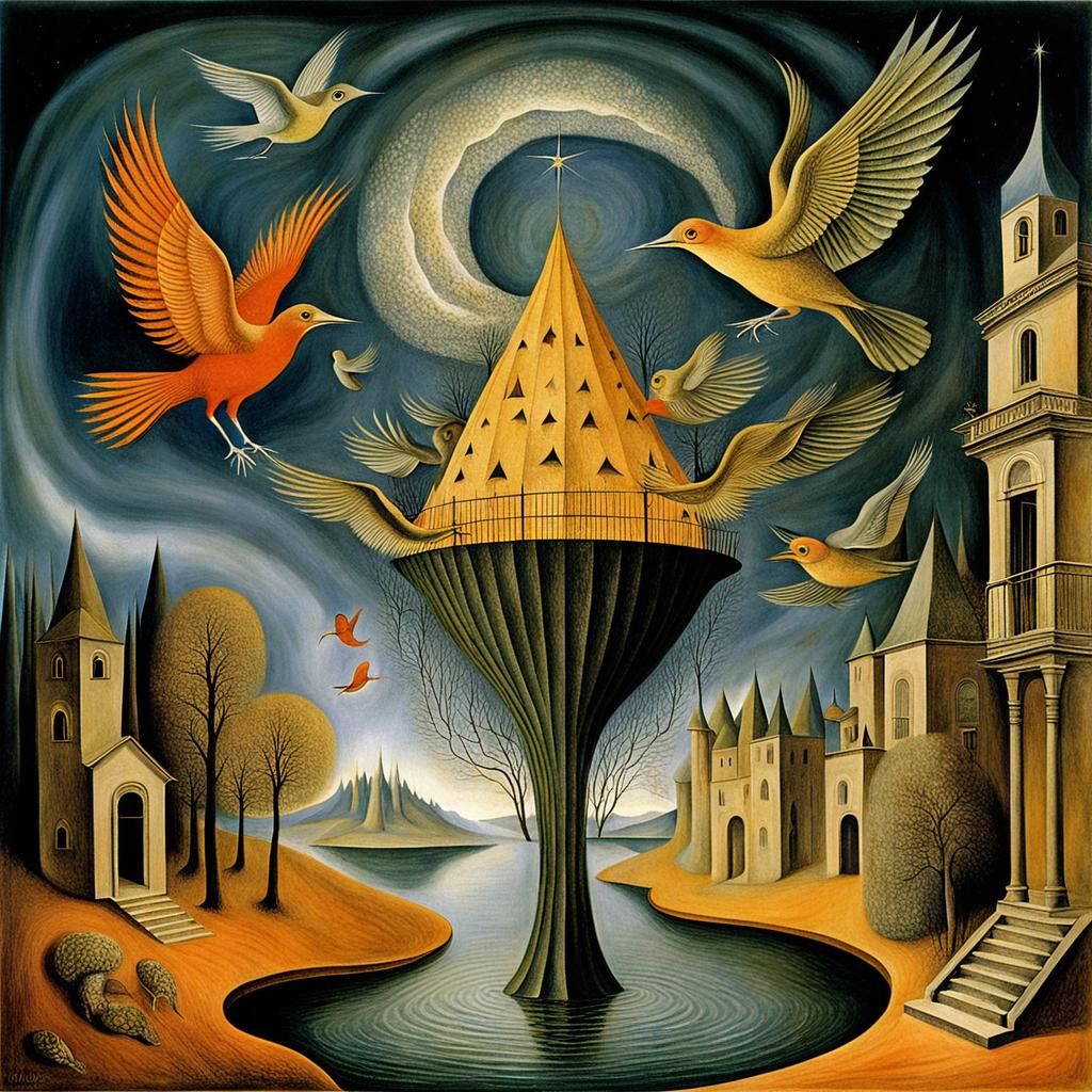 Dreamlike Birds Inspired by Magical Realism