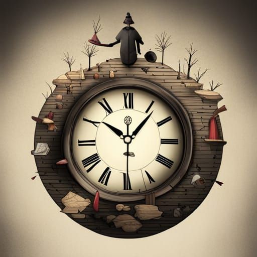Surreal Clock Ticking in Wonderland Therapy