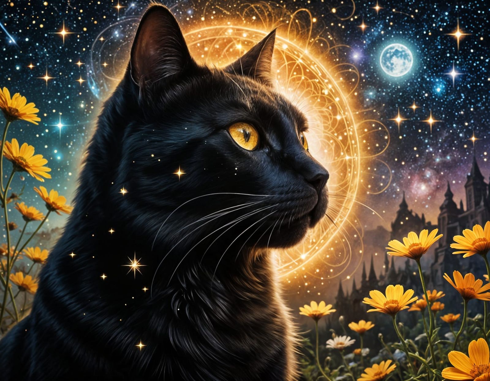Stellar Feline in Cosmic Harmony