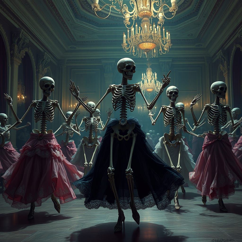 Skeletal Ball: A Dark Fantasy Masterpiece