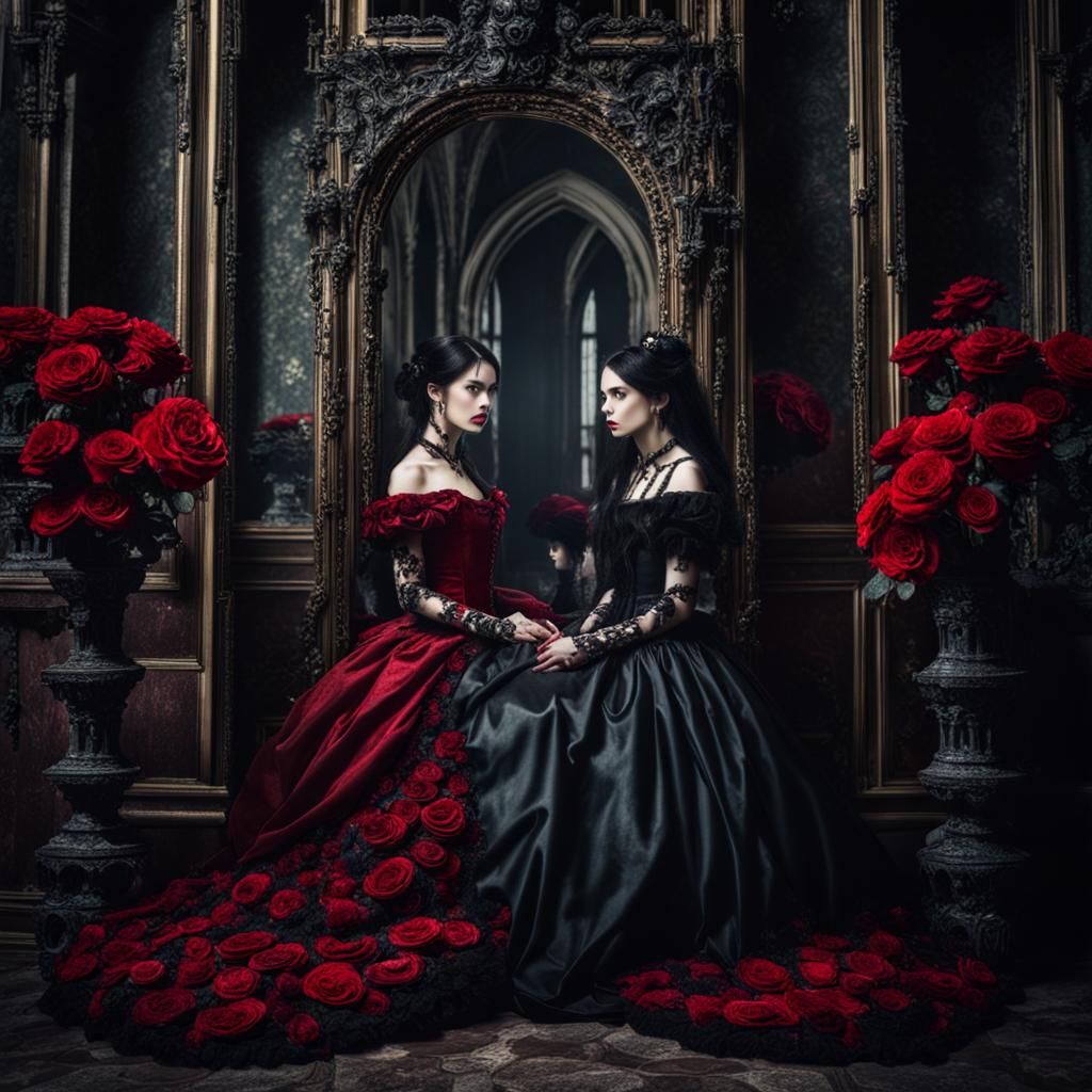 Gothic Castle: Evil Princess in a Victorian Dress