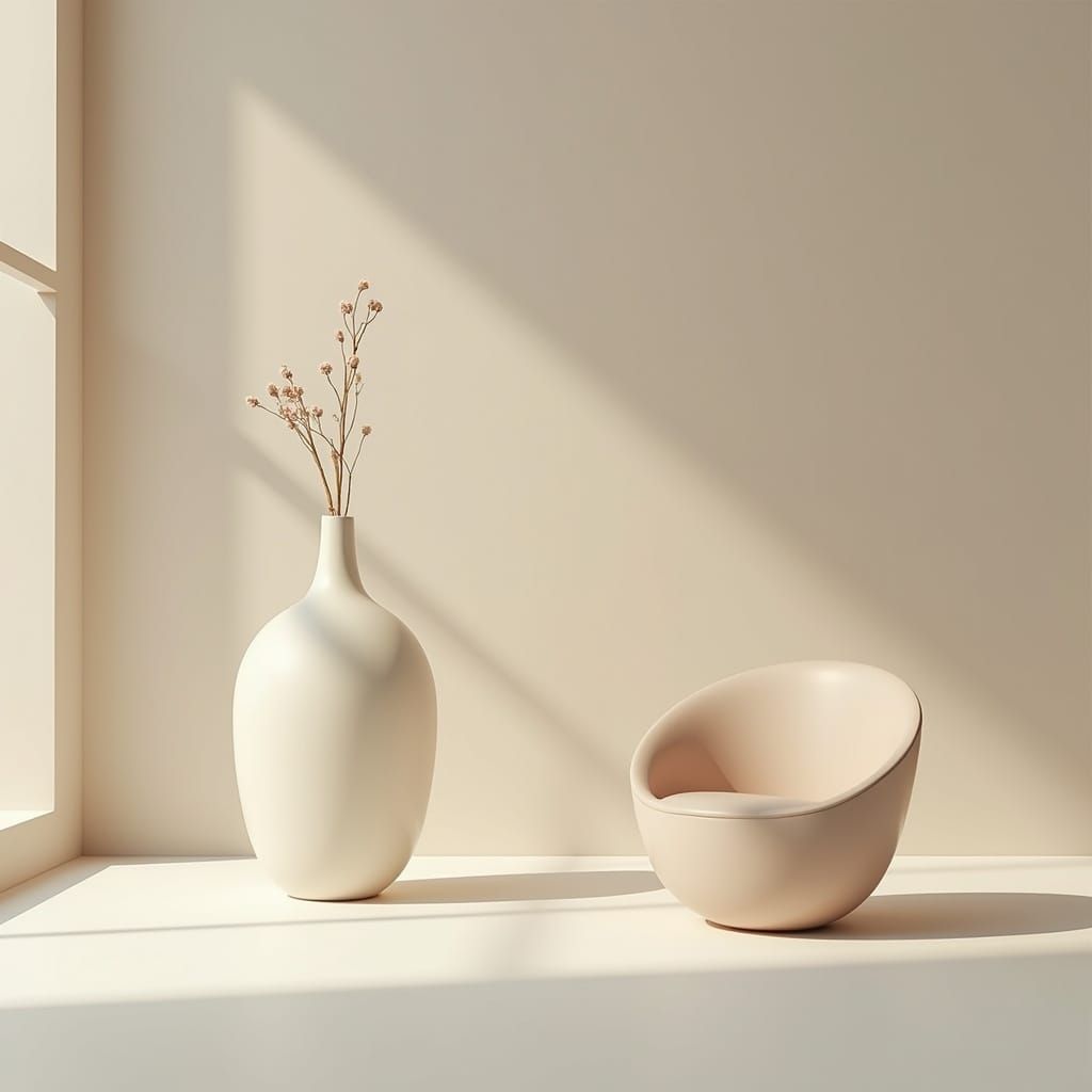 Minimalist Masterpiece: Elegant Balance of Space and Form