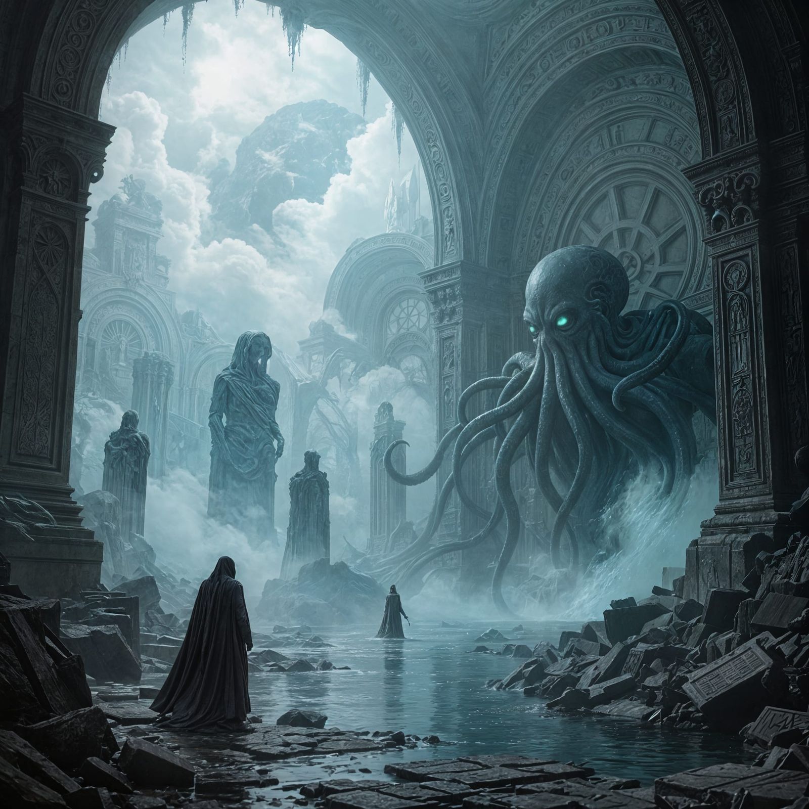 Lovecraftian Library in Eden: Cosmic Horror Meets Divine Mys...