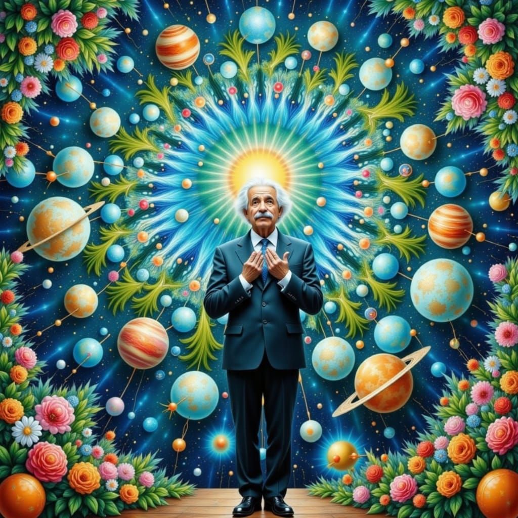 Einstein and the Kaleidoscopic Universe: Expressionist Paint...