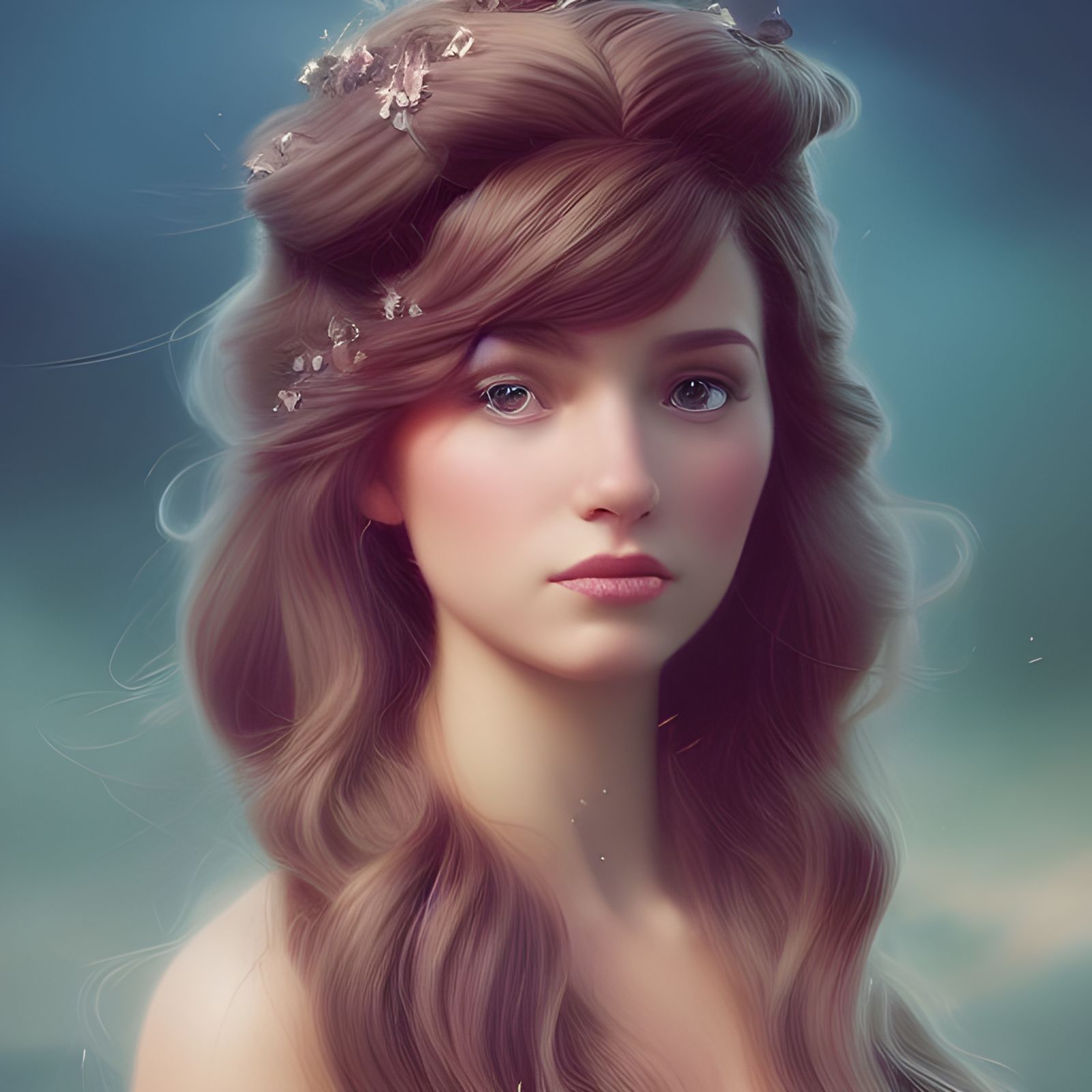 Disney-Style Princess Portrait in 8k Resolution