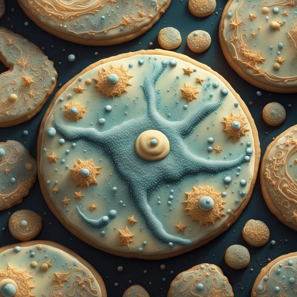 Amoeba Sugar Cookie: Digital Matte Painting