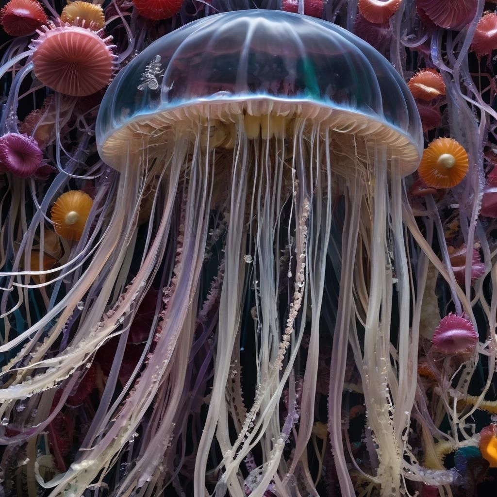 Jellyfish Sculpture: An AI-Generated Jelly Masterpiece