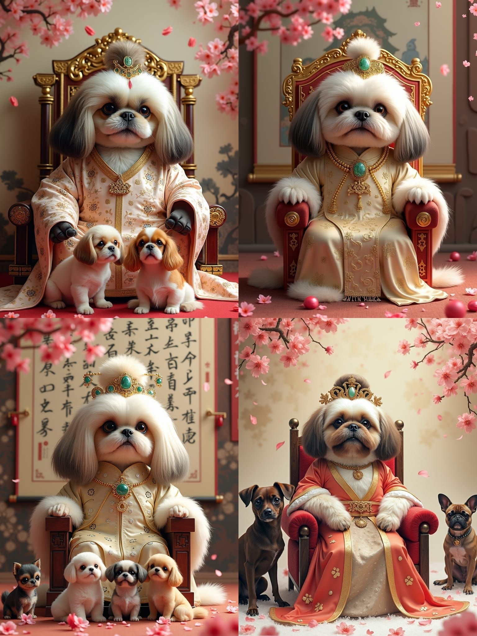 Empress Shih Tzu in Imperial Chinese Court