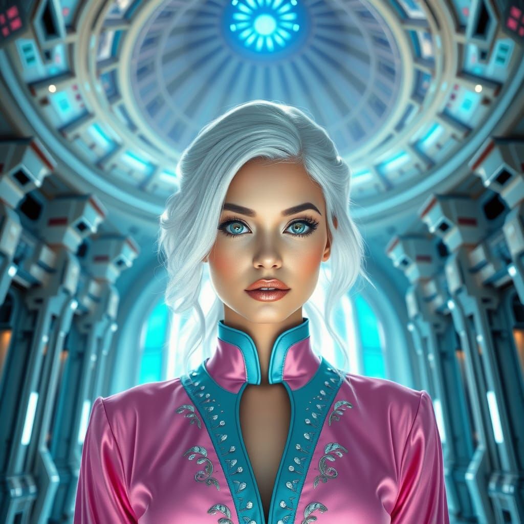 Ethereal Goddess in Crystal Cathedral