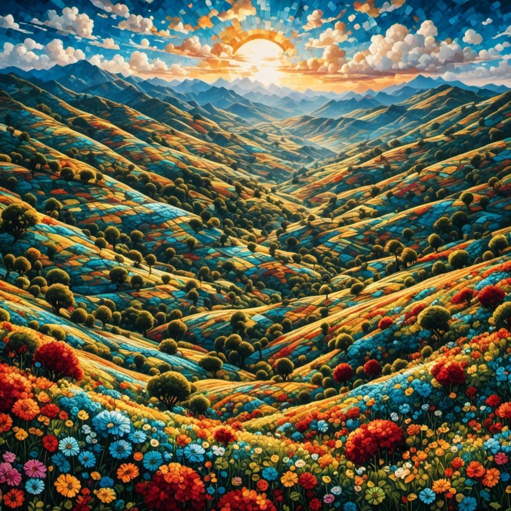 Yarn World Bathed in Sunshine