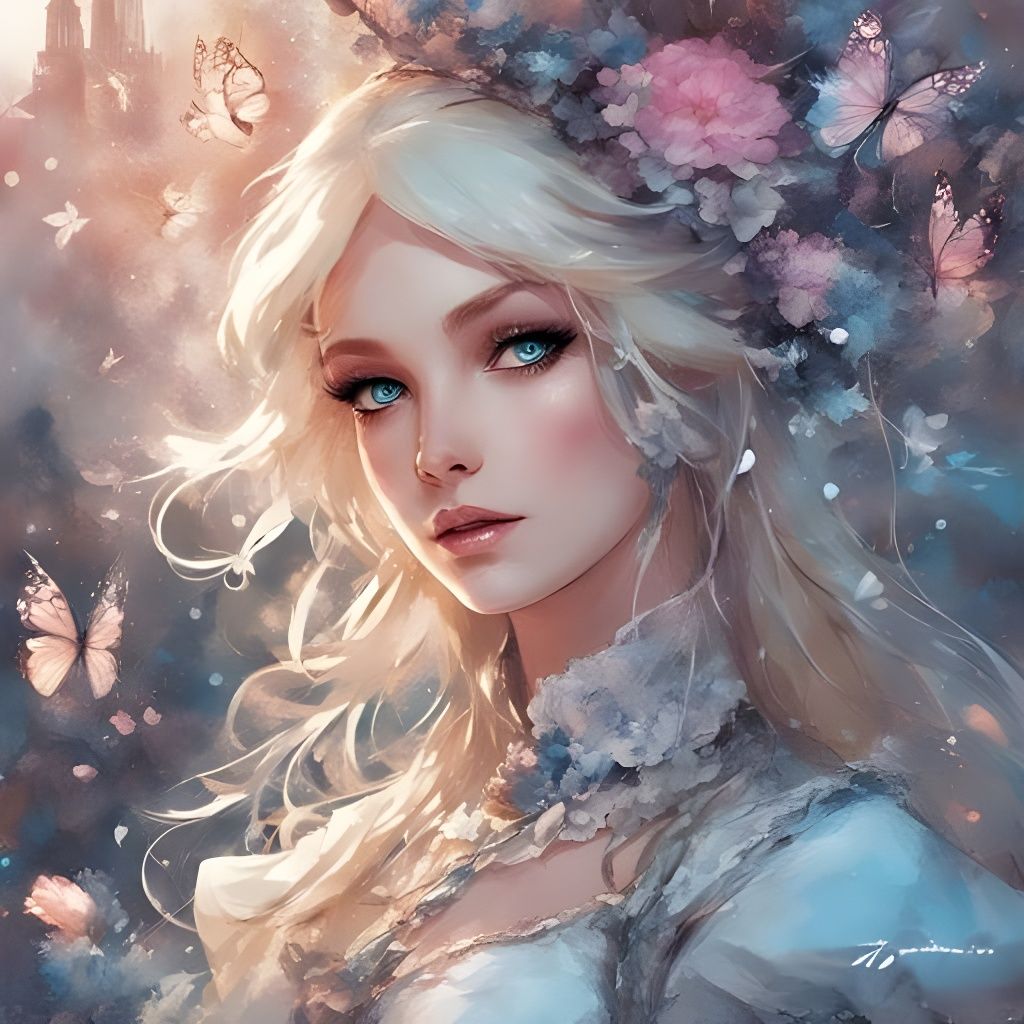 Fairytale Portrait of a Beautiful Woman