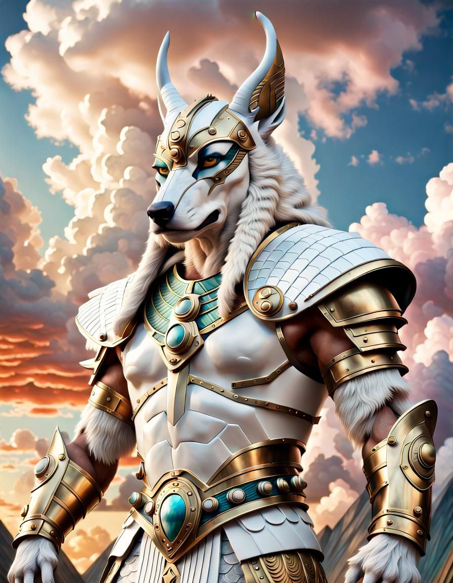 White anubis