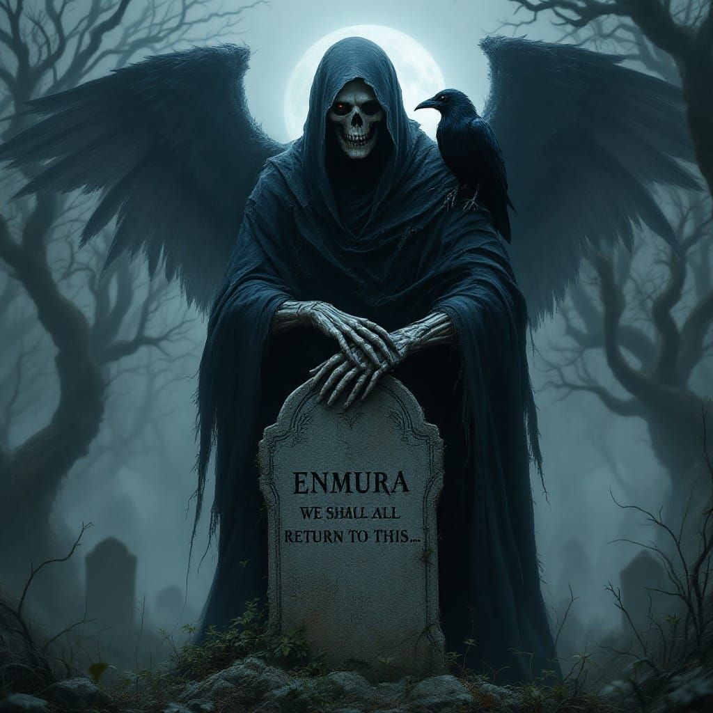 Ethereal Album Cover in Dark, Dramatic Style