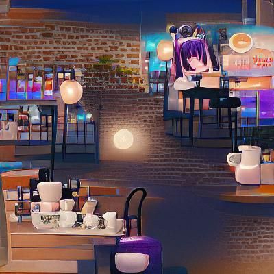 Night Cafe Street Corner