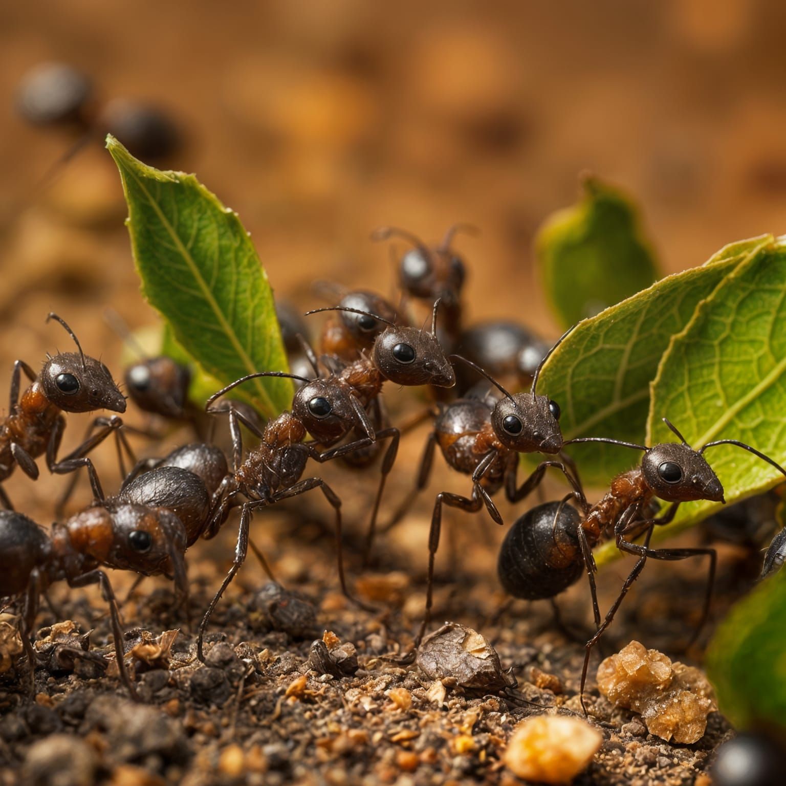 Colony of ants