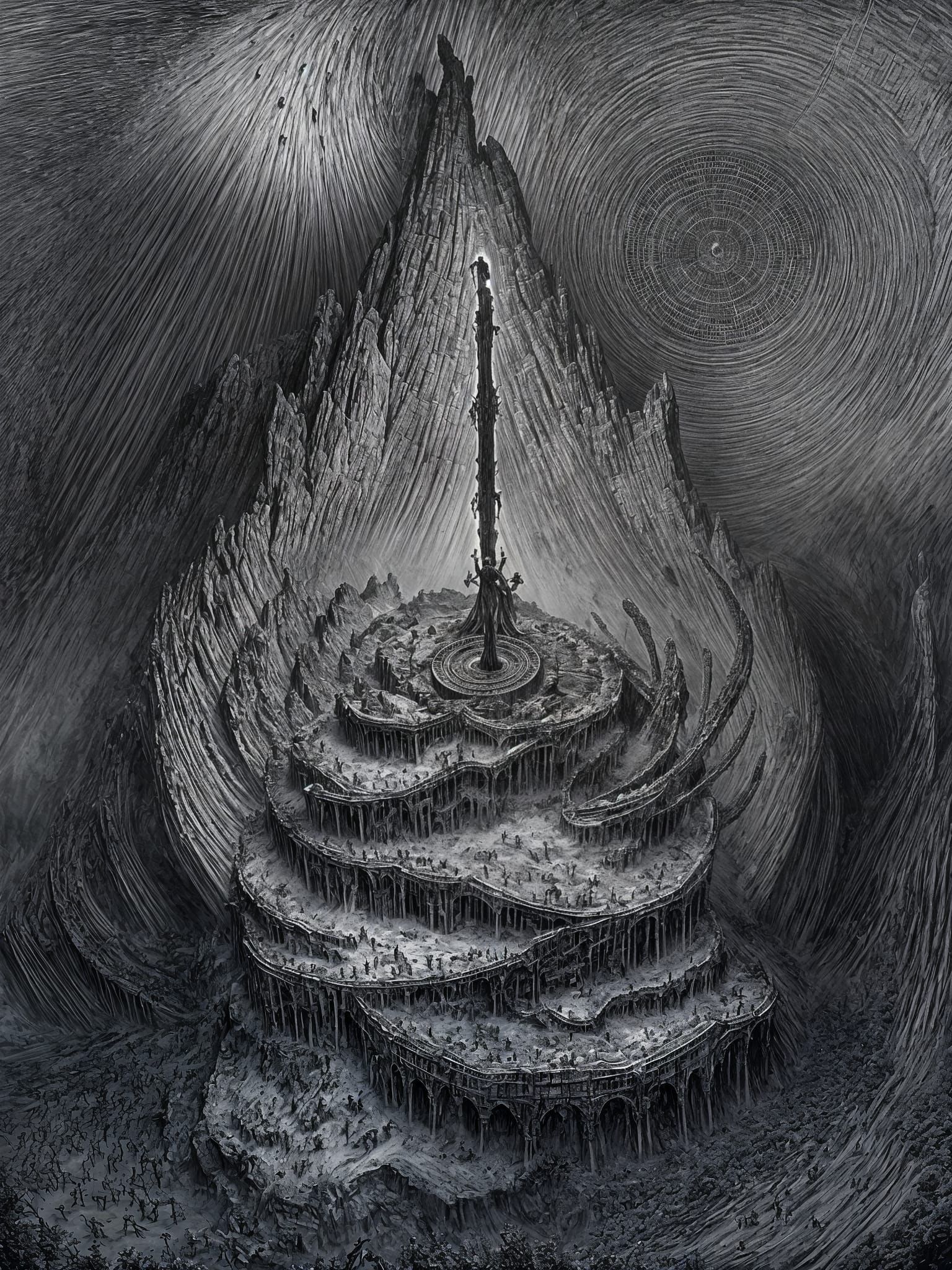 Dante's Inferno: 19th Century Inspired Fantasy Art