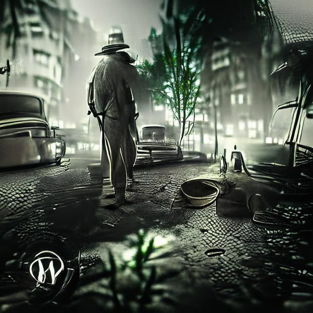 Film Noir Scene: Where Are The Humans?