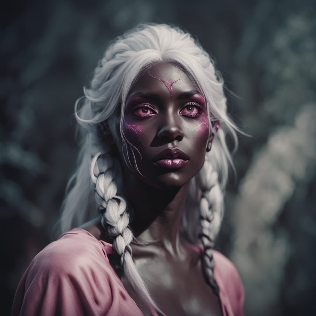 Dark Fantasy Drow Warrior Art