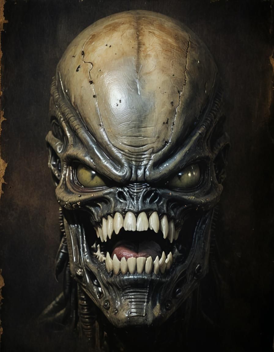 Alien Xenomorph in Fantasy Art Style