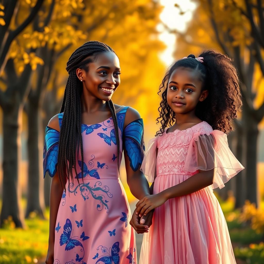 Sisters in Autumn, Artstation Splash Art Portrait