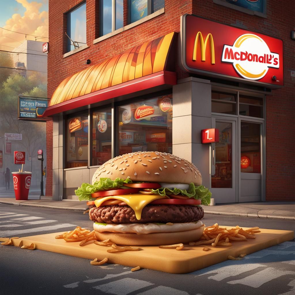 McDonald's and Burger King on a Street