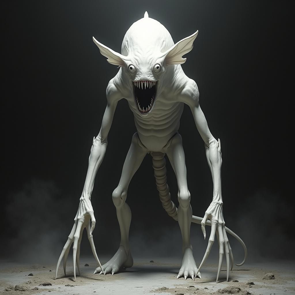 Towering Ghostly Ghoul with Starfish Ears