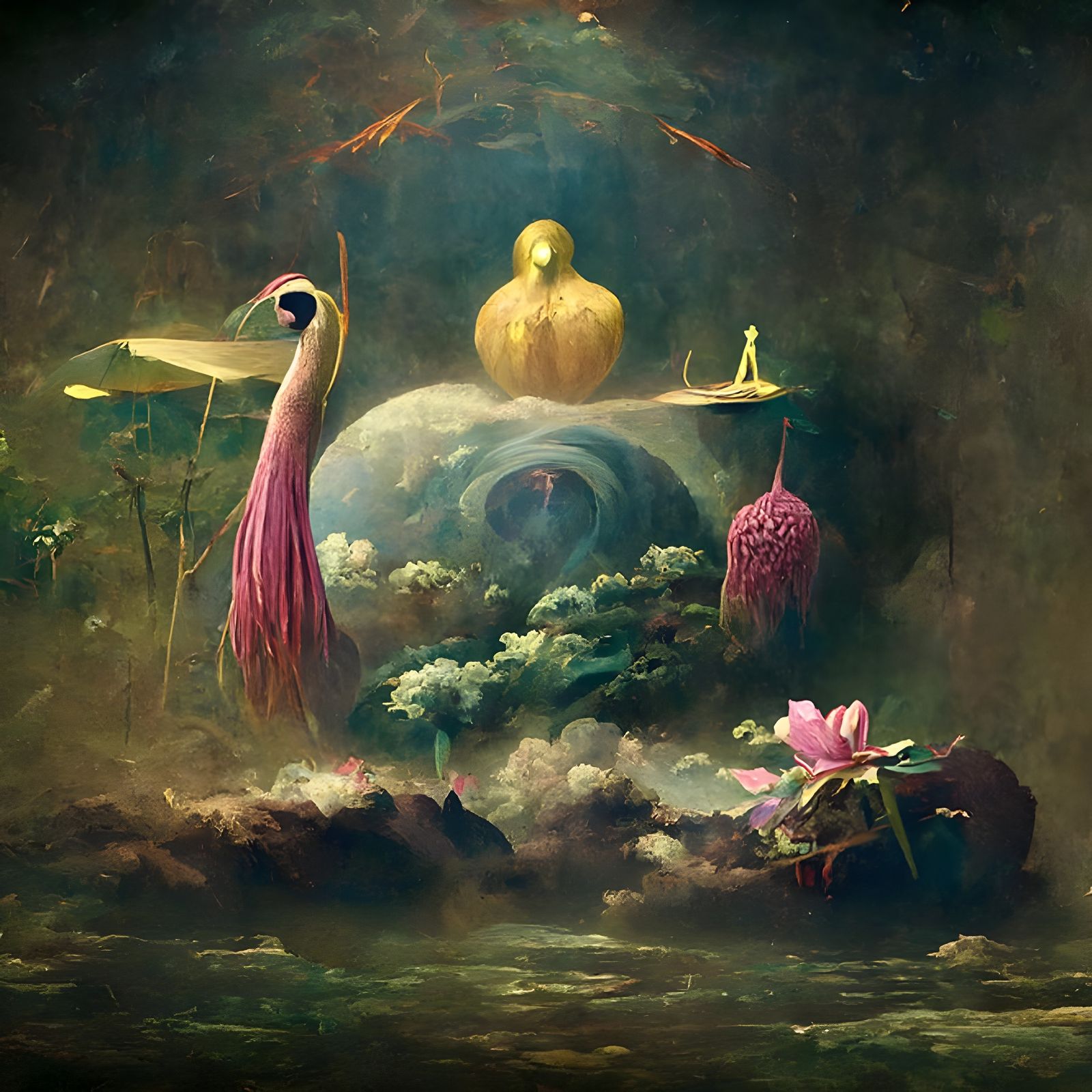 Surreal Symbolic Painting in Digital Art Style