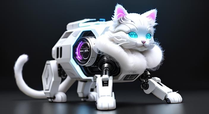 Playful cute Toy cat