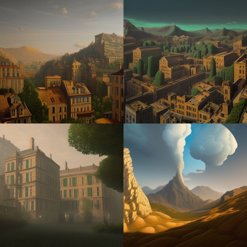 Fantastical Matte Painting in Unreal Engine Style