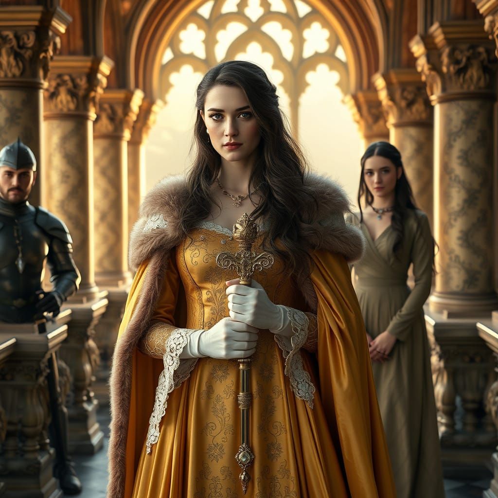 medieval brunette queen