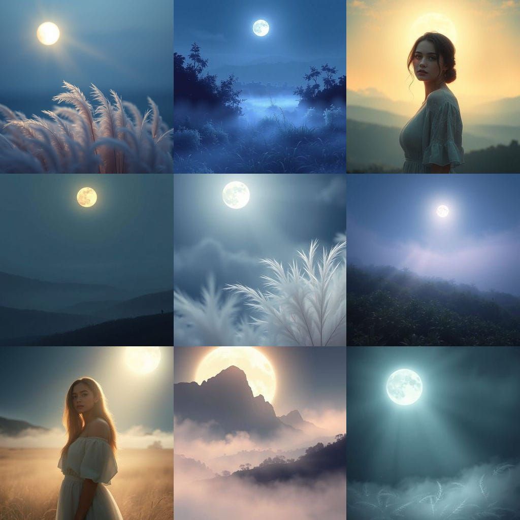Ethereal Moonlight Scene
