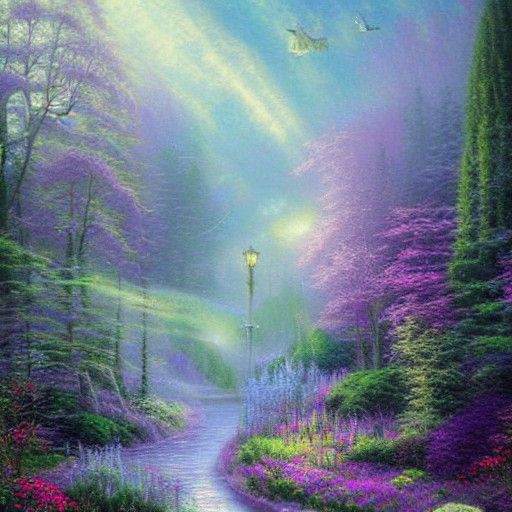 Ethereal Fantasy Portrait in Luminist Style