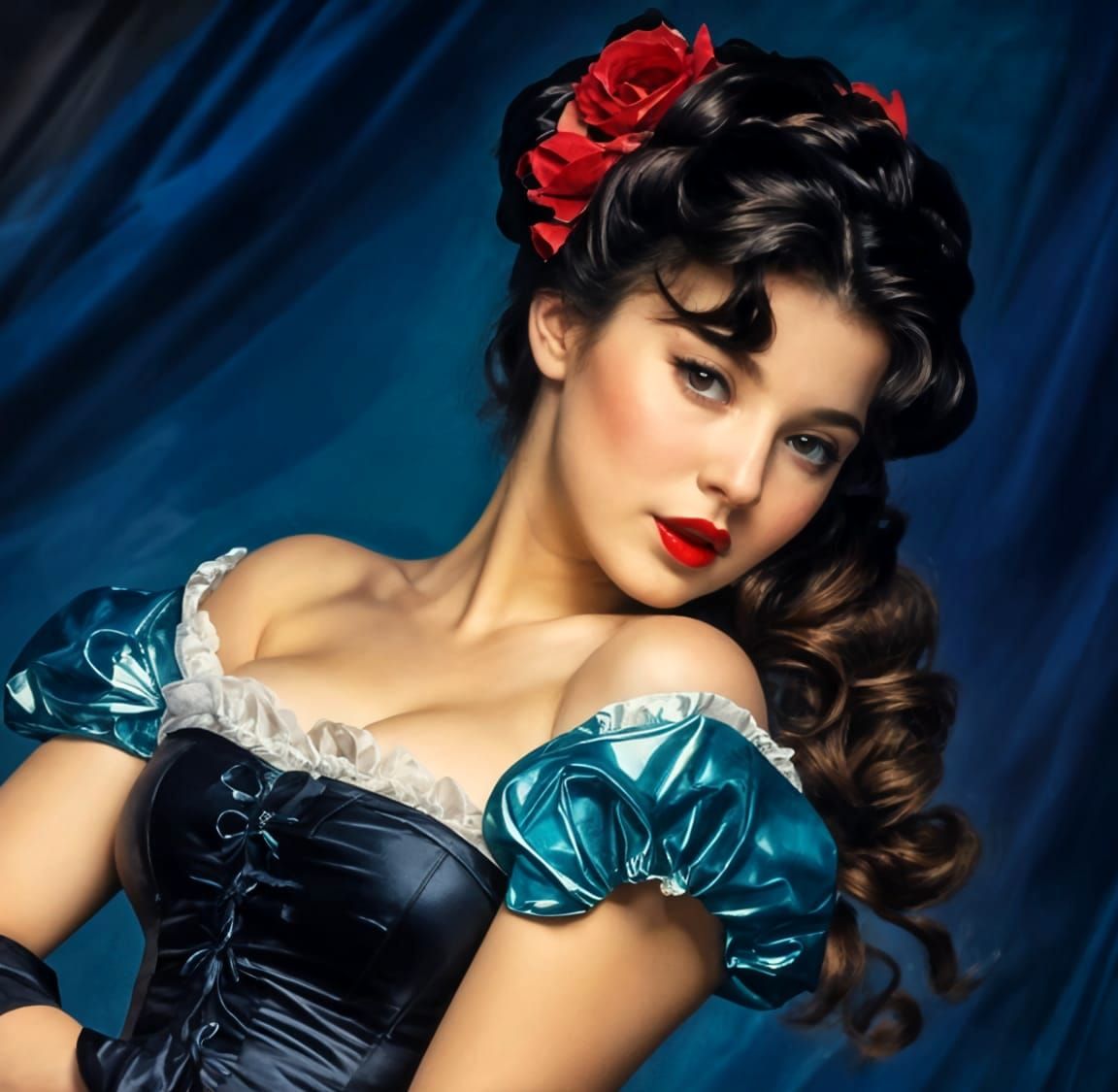 Ethereal Fantasy Pin-Ups in Renoir Style