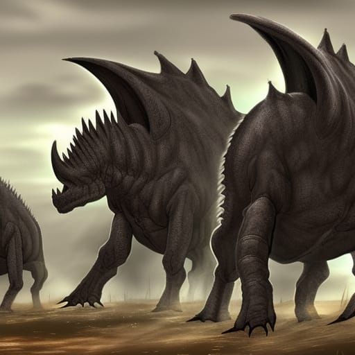 Nazgul Ceratopsians: Ringwraiths as Dinosaurs