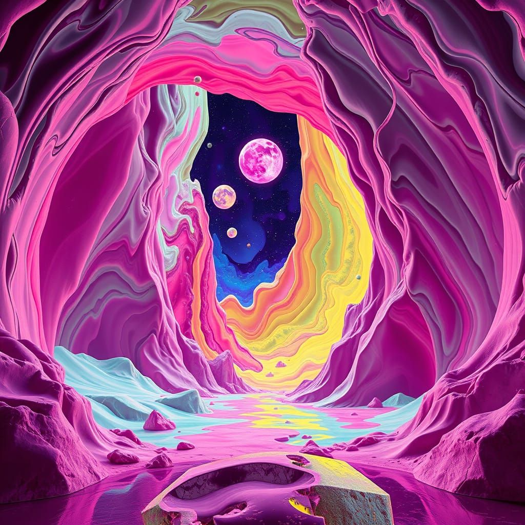 Vibrant Bauhaus Dreamscape in 8K Resolution