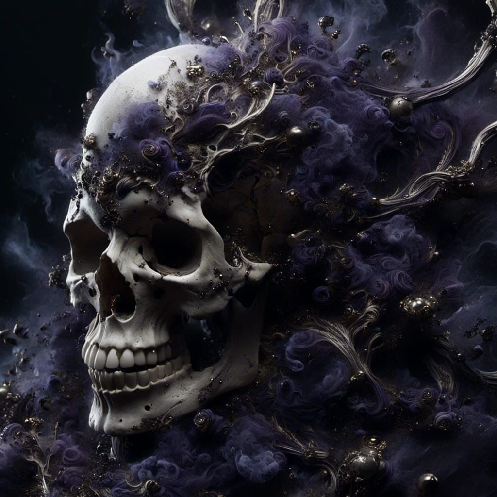 Macabre Hellion Hag Skeleton in Decay