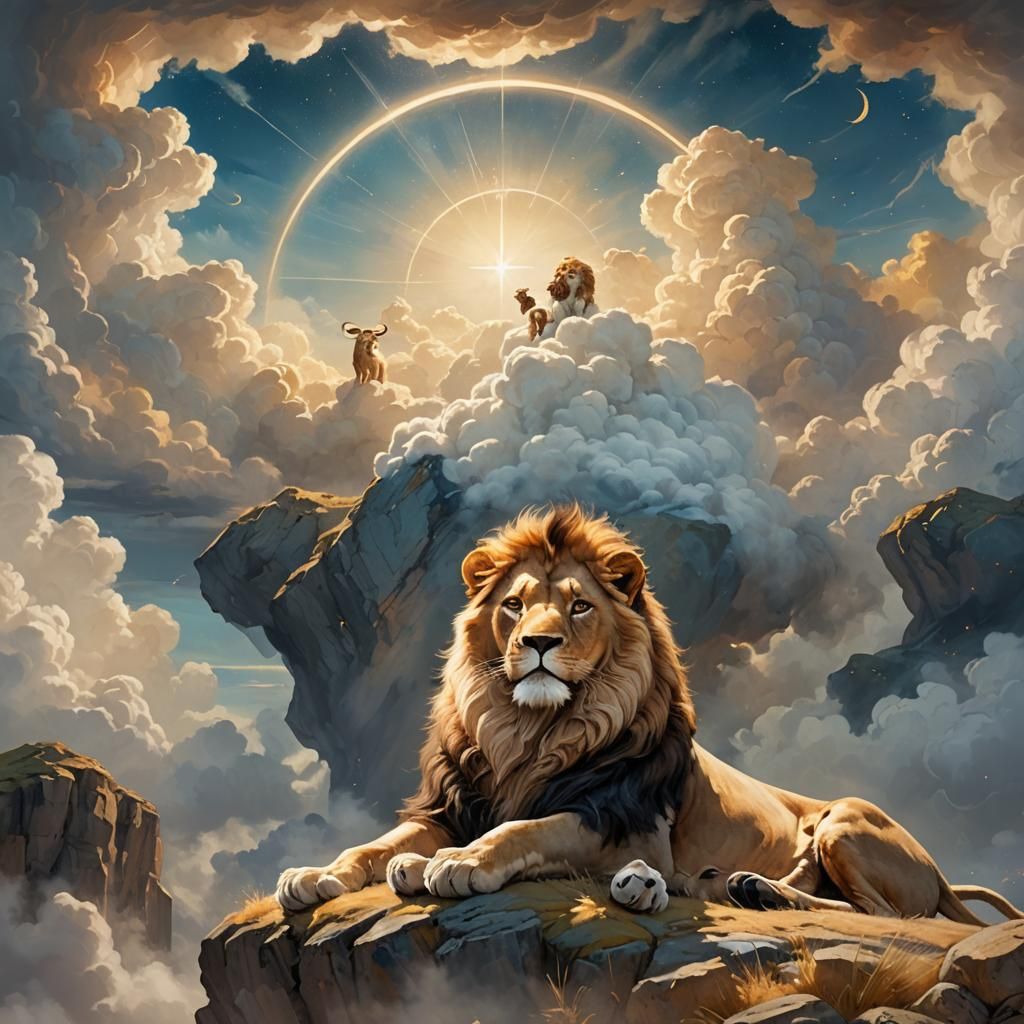 Lion and Lamb: Surreal Matte Painting