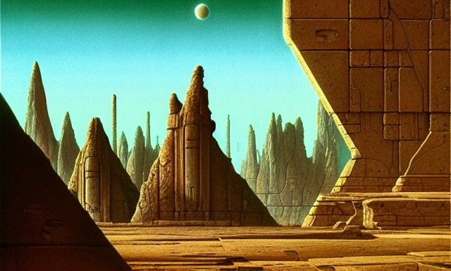 Ancient Sci-Fi Architecture in Renaissance Style