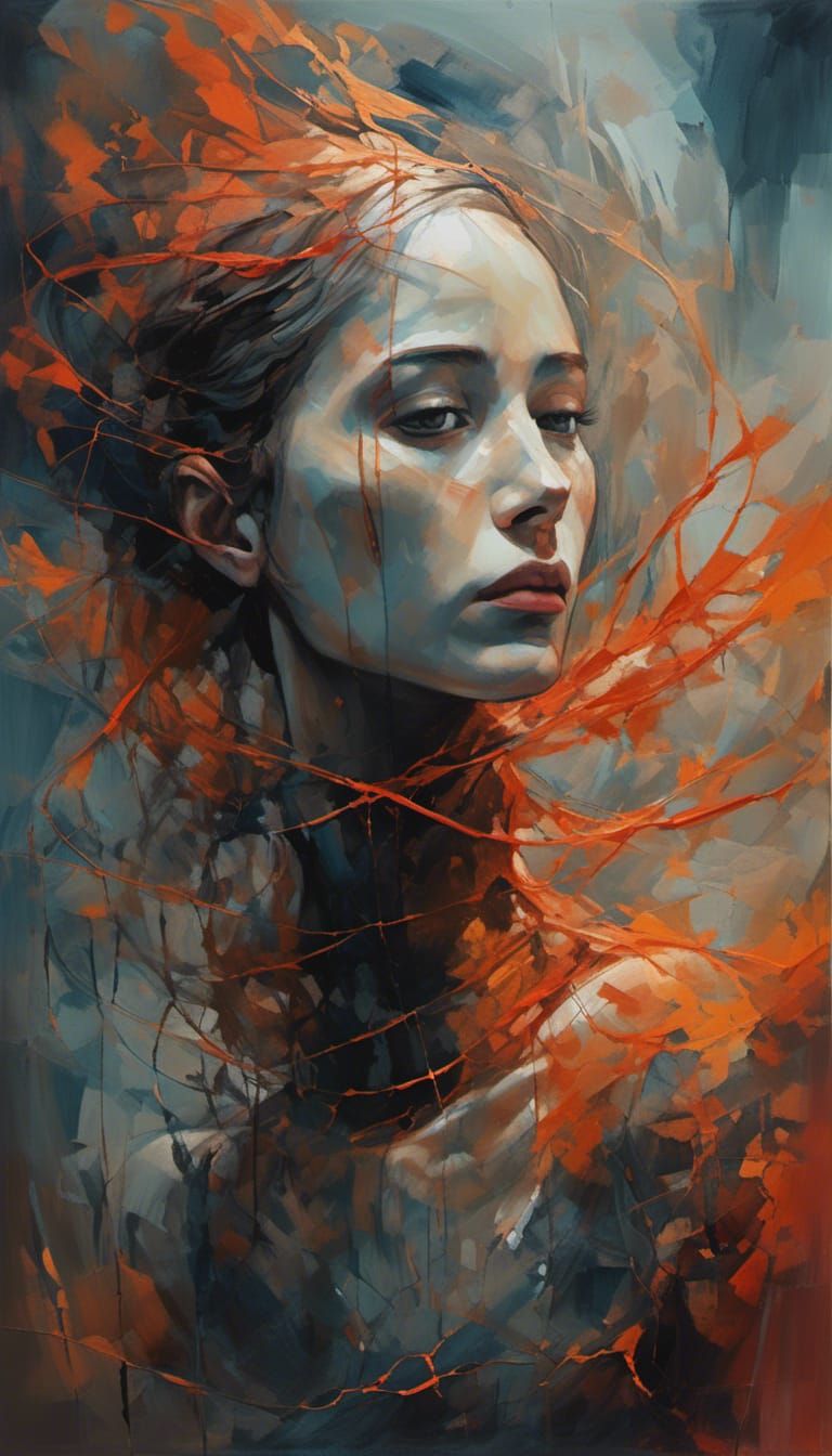 Hekate Portrait in Watercolor Style