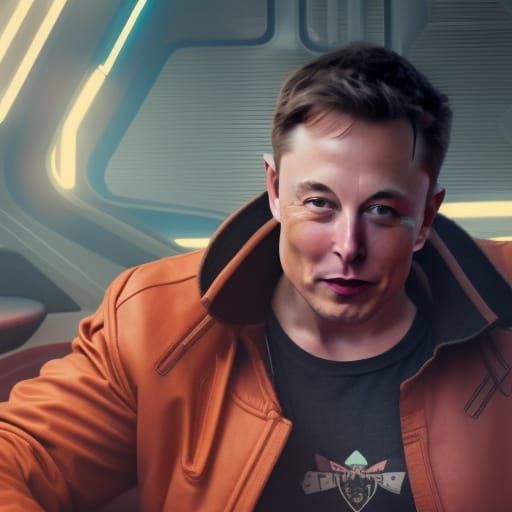 Elon Musk Donut Flight in Cyberpunk 2099