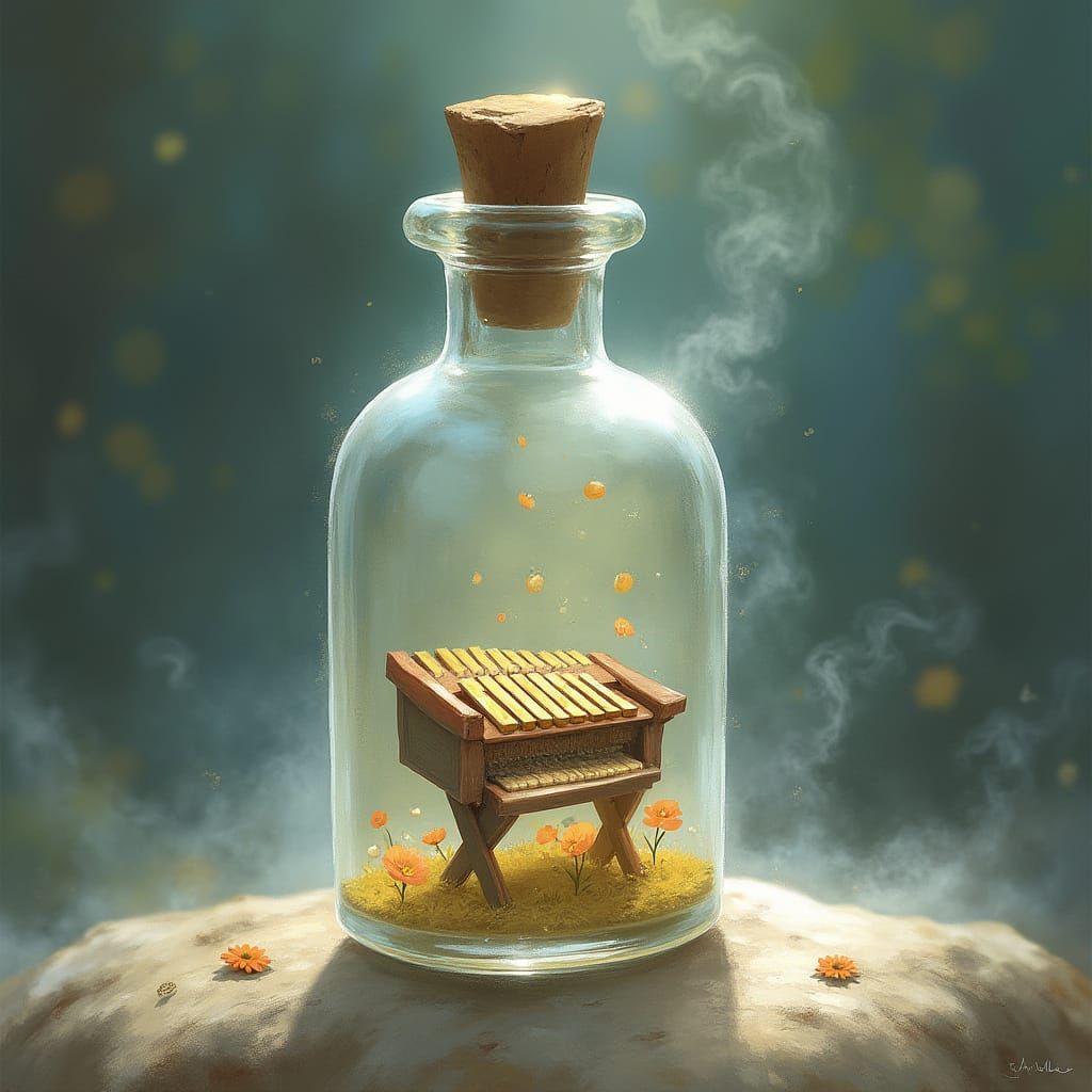 xylophone in a bottle
