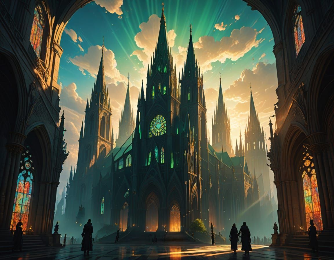 Emerald Ascension to the Cathedral Spire