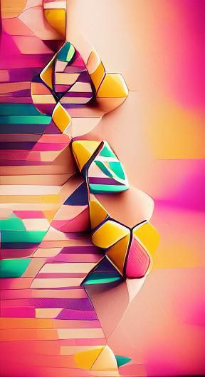 Colorful Geometric Patterns in Abstract Design