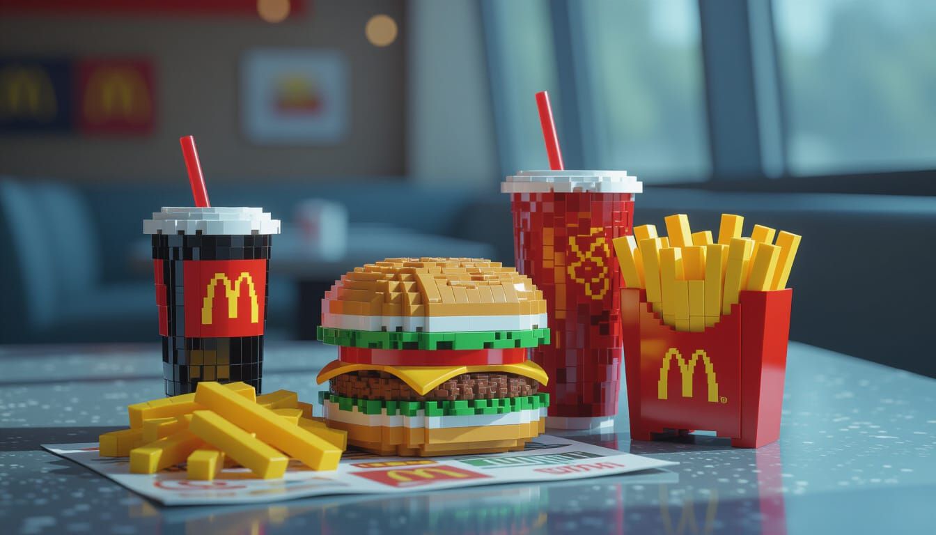Lego McDonald's Happy Meal in Futuristic Style