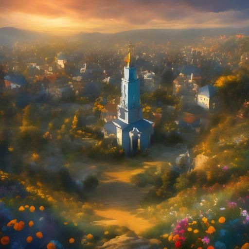 Cosmic Open Door: Celestial Landscape