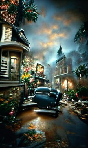 Dilapidated crack house filled with decrepit junkies, tattered prostitutes, and dangerous drug dealers armed with assaul...