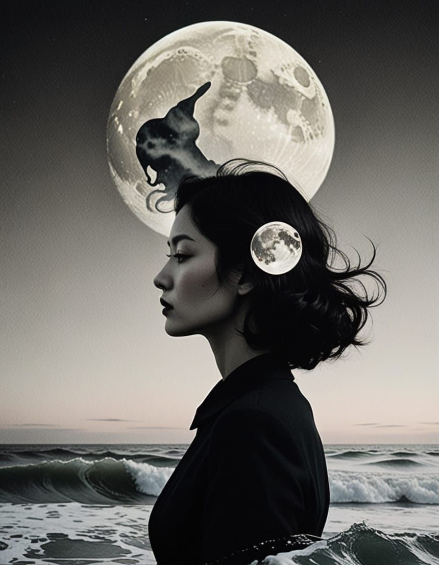 Ethereal Fat Cat Basks in Lunar Glow